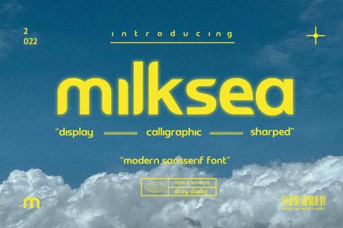 Milksea - Modern Sans Serif Font