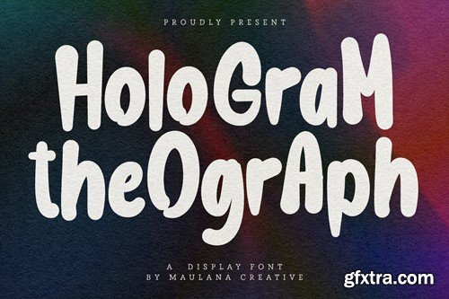 Hologram Theograph Display Font CM4DU48