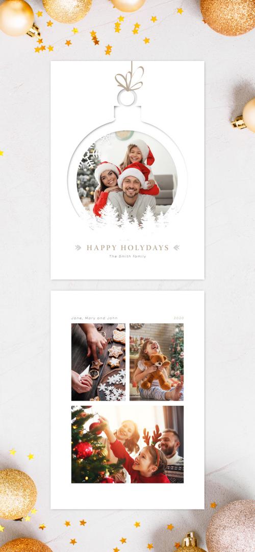 Adobe Stock - Christmas Family Greeting Card - 393617679