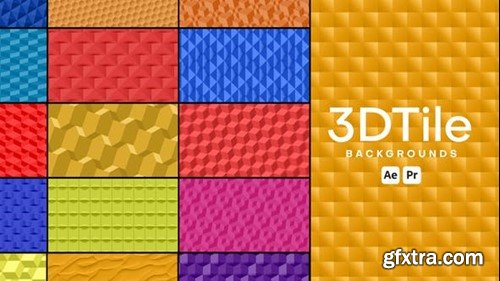 Videohive 3D Tile Backgrounds 50493095