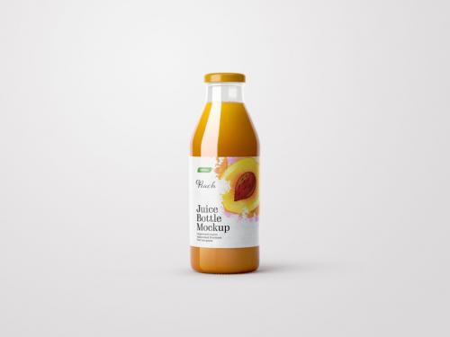 Adobe Stock - Glossy Juice Bottle Mockup - 394815208