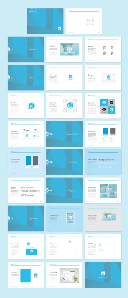 Adobe Stock - Minimal Blue Style Grand Guidelines - 395376461