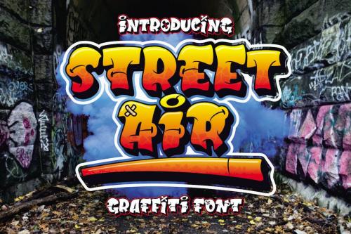 Street Air - Urban Graffiti Font