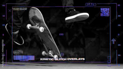 Adobe Stock - Kinetic Glitch Video Overlays - 396603750
