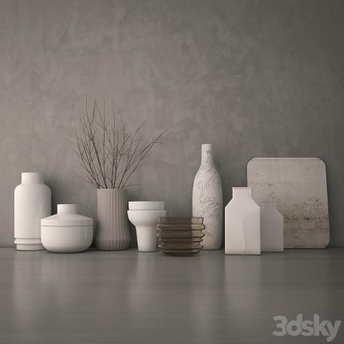Decorative set of vases