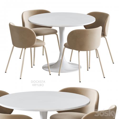 IKEA DOCKSTA KRYLBO table and chairs