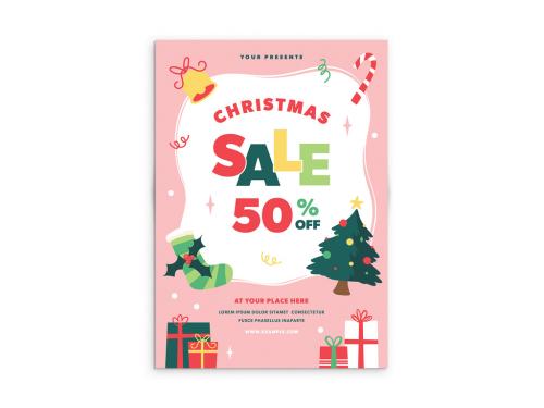 Adobe Stock - Christmas Sale Flyer Layout - 397856190