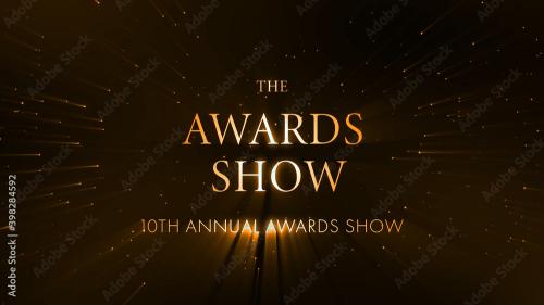 Adobe Stock - Elegant Golden Awards Show Title - 398284592