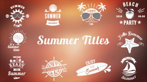 Videohive - Summer Titles - 21957911