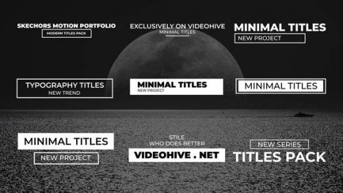 Videohive - Minimal Titles - 47826758