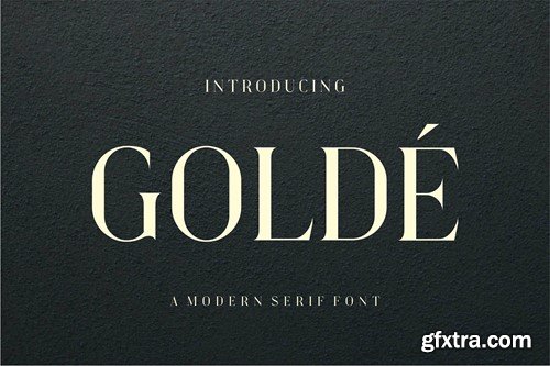 GOLDE Modern Serif Font ZBTCD7G
