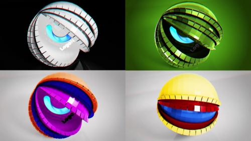 Videohive - Abstract Sphere Unfolding - 50127685