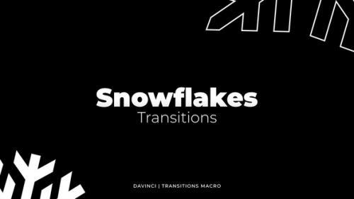 Videohive - Snowflakes Transitions | DaVinci Resolve Macro - 50203651