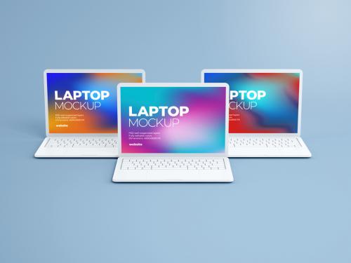 Adobe Stock - Clay Laptop Mockup - 399343489