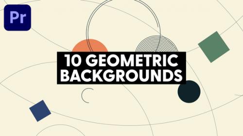 Videohive - Geometric Retro Backgrounds - 50410778