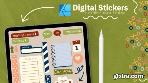 Learn to Create Digital Stickers for Digital Planning in Affinity Designer 2 on your iPad