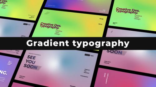 Videohive - Gradient Typography - 50434583