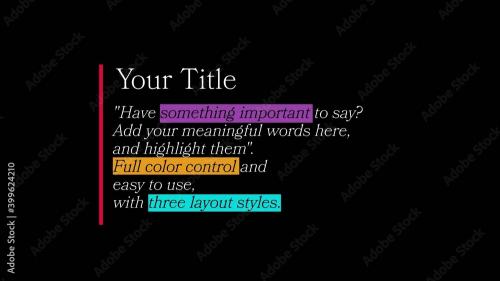 Adobe Stock - Meaningful Highlighted Text - 399624210