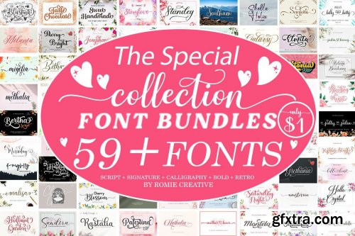 The Special Collection Font Bundle 43198581