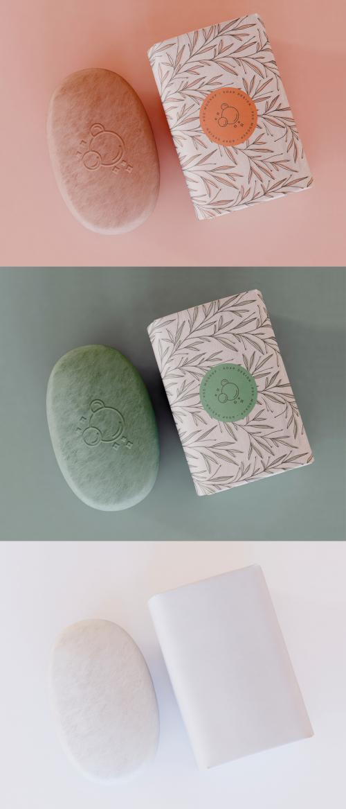 Adobe Stock - Soap with Paper Package Mockup - 400068060