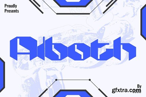 Alboth – Futuristic Typeface ADX8QV6