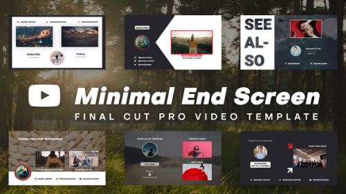 Videohive - Minimal End Screens | FCPX - 50455035