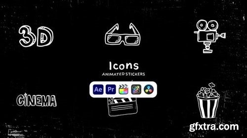 Videohive Icons Animated Stickers 50571495