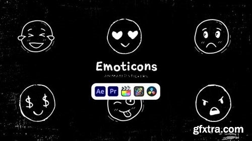 Videohive Emoticons Animated Stickers 50571431