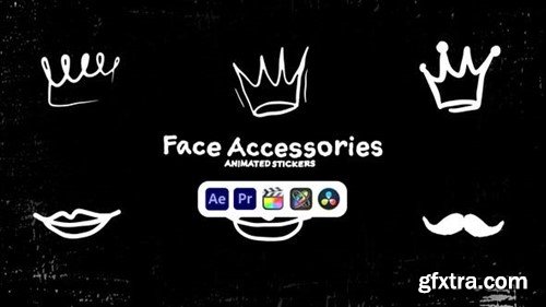 Videohive Face Accessories Animated Stickers 50571331