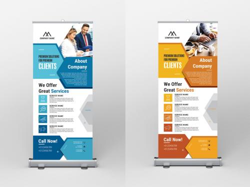 Adobe Stock - Roll-Up Banner Layout - 400869269