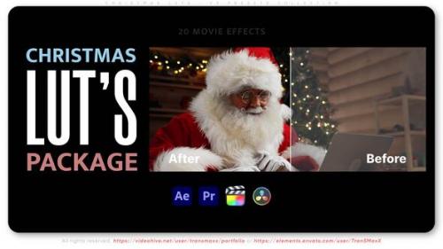 Videohive - Christmas LUTs - FX Presets Collection - 50457681