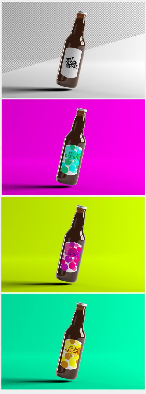 Adobe Stock - Mock Up of a Glass Beer Bottle - 403669691