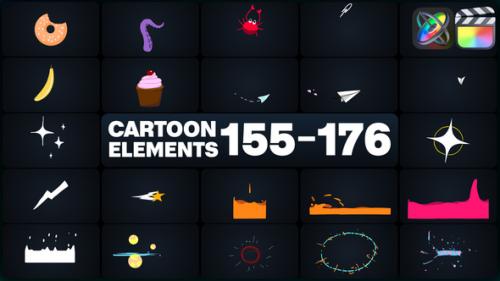 Videohive - Cartoon Elements for FCPX - 50359954