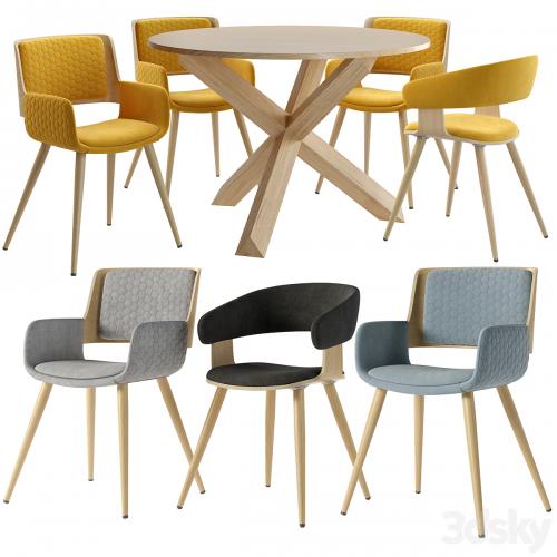 La Forma. ARENDAL table. Chair Heiman, Andre