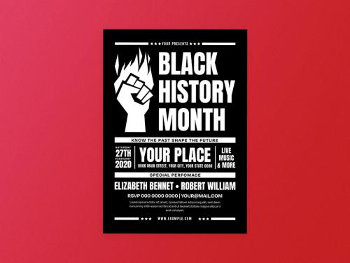 Adobe Stock - Black History Month Flyer Layout - 404581993