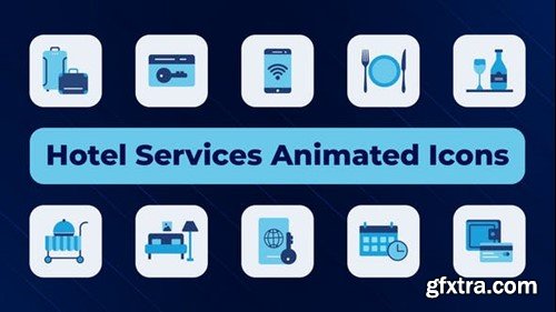 Videohive Hotel Services Animated Icons 50567382