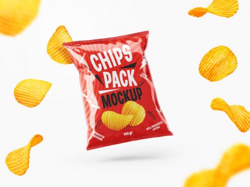 Adobe Stock - Potato Chips Packaging Mockup - 407052927
