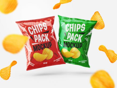 Adobe Stock - Potato Chips Packaging Mockup - 407053365