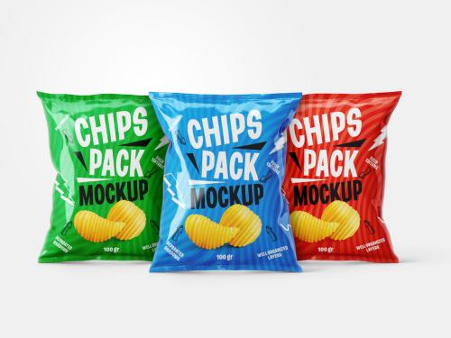Adobe Stock - Potato Chips Packaging Mockup - 407053646