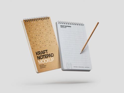 Adobe Stock - Kraft Notepad Mockup - 407057325