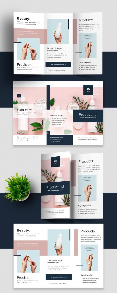 Adobe Stock - Simple and Elegant Trifold Brochure Layout - 407064159