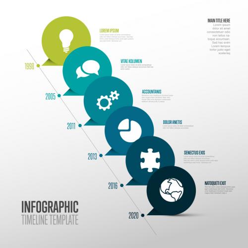 Adobe Stock - Minimalistic Timeline Infographic - 407492861