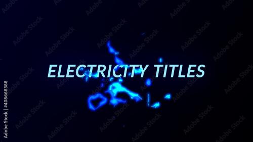 Adobe Stock - Cool Cartoon Electricity Titles - 408668388
