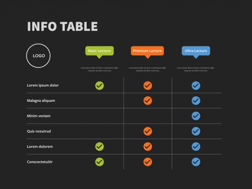 Adobe Stock - Table Layout with Three Plan Options - 408854646