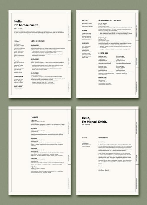 Adobe Stock - Modern Resume and Cover Letter Layout - 410472776