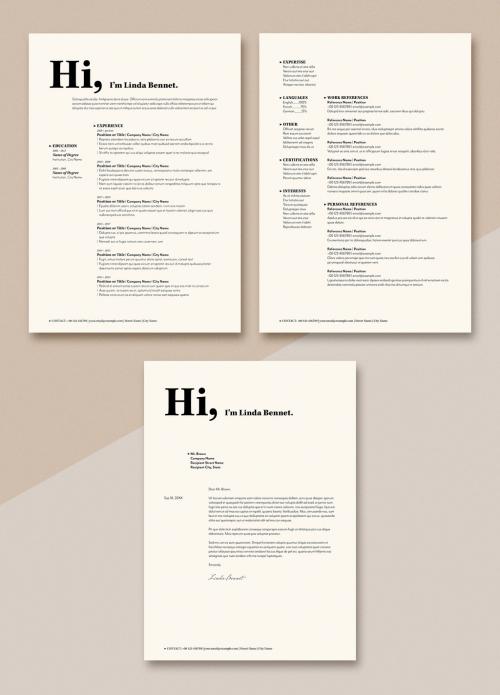 Adobe Stock - Modern Resume and Cover Letter Layout - 410472798