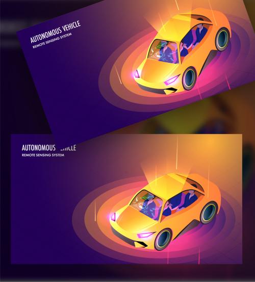 Adobe Stock - Autonomous Vehicle Concept Landing Page Design - 413038370