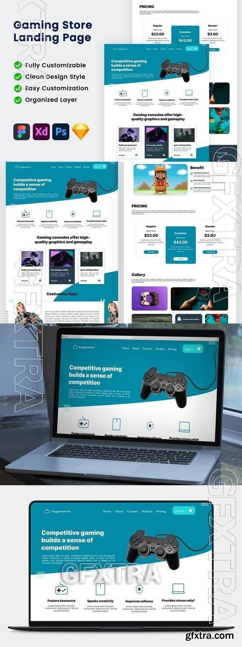 Video Game & Console Gaming Store Landing Page R8AAC6S