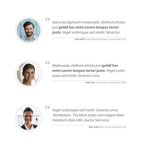 Adobe Stock - Testimonials Review Section Layout Layout - 415234862