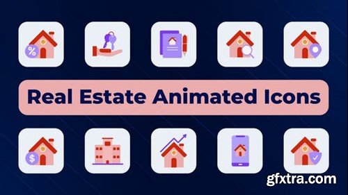 Videohive Real Estate Animated Icons 50617918